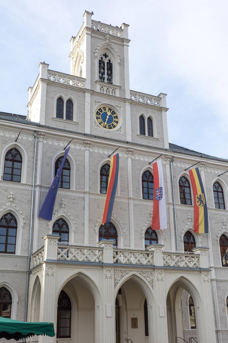 Historisches Rathaus am Markt, Archivbild.