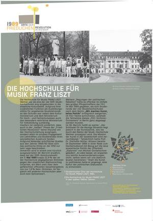 Plakat &#34;Die Hochschule für Musik FRANZ LISZT&#34;
