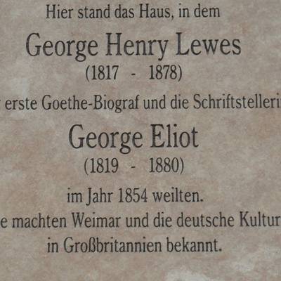 Gedenktafel für George Henry Lewes und George Eliot